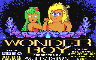 Wonder Boy Title Screen